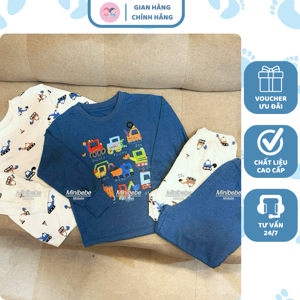 [À ƠI SHOP] Q73- set 2 bộ dài đủ mẫu ô tô xanh trắng- a100.297
