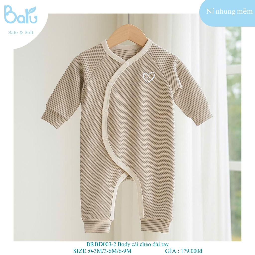 Body cài chéo dài tay BRBD003-2 .
