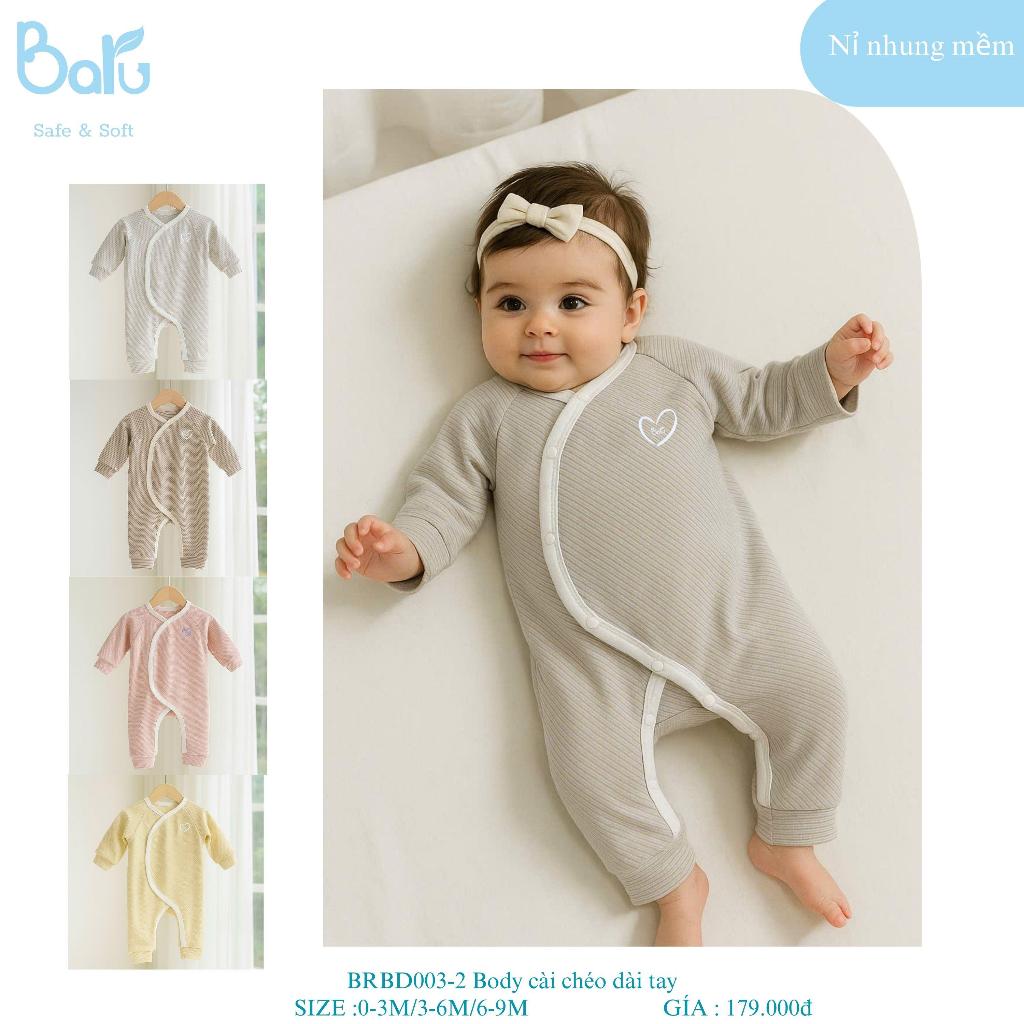 Body cài chéo dài tay BRBD003-2 .