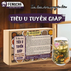 Trà tiêu u tuyến giáp nguyên vị thảo mộc hỗ trợ tiêu u, xơ, nhân tuyến giáp hộp lớn 30 gói