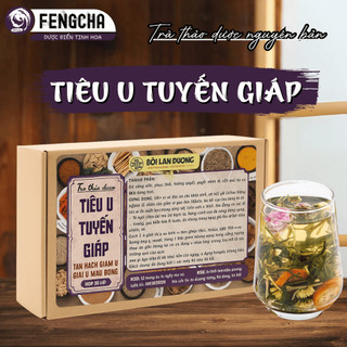 Trà tiêu u tuyến giáp nguyên vị thảo mộc hỗ trợ tiêu u, xơ, nhân tuyến giáp hộp lớn 30 gói
