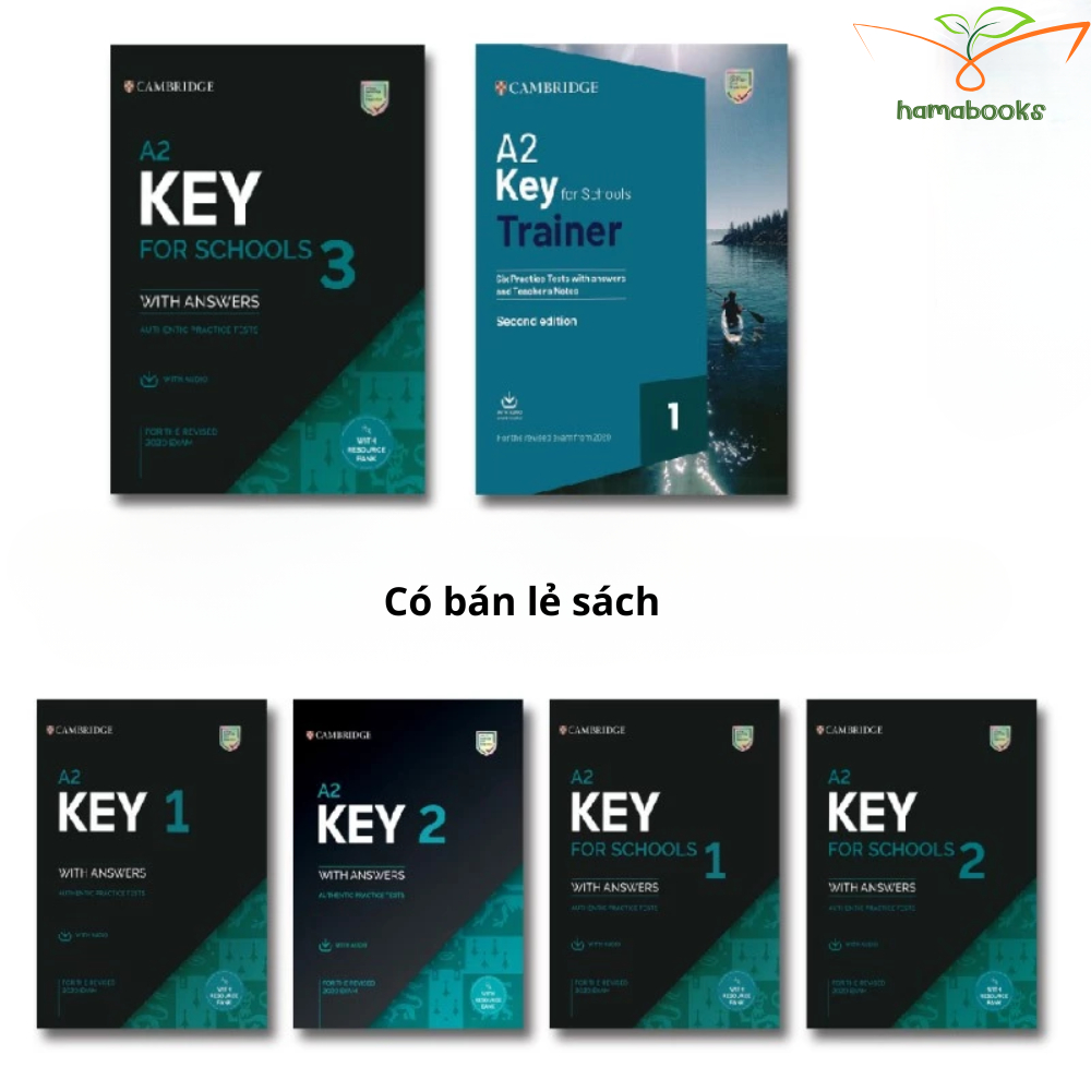 Sách - 6 cuốn Luyện KET 2020 (NO CODE)- A2 KEY 1,2 - A2 KEY for Schools ...