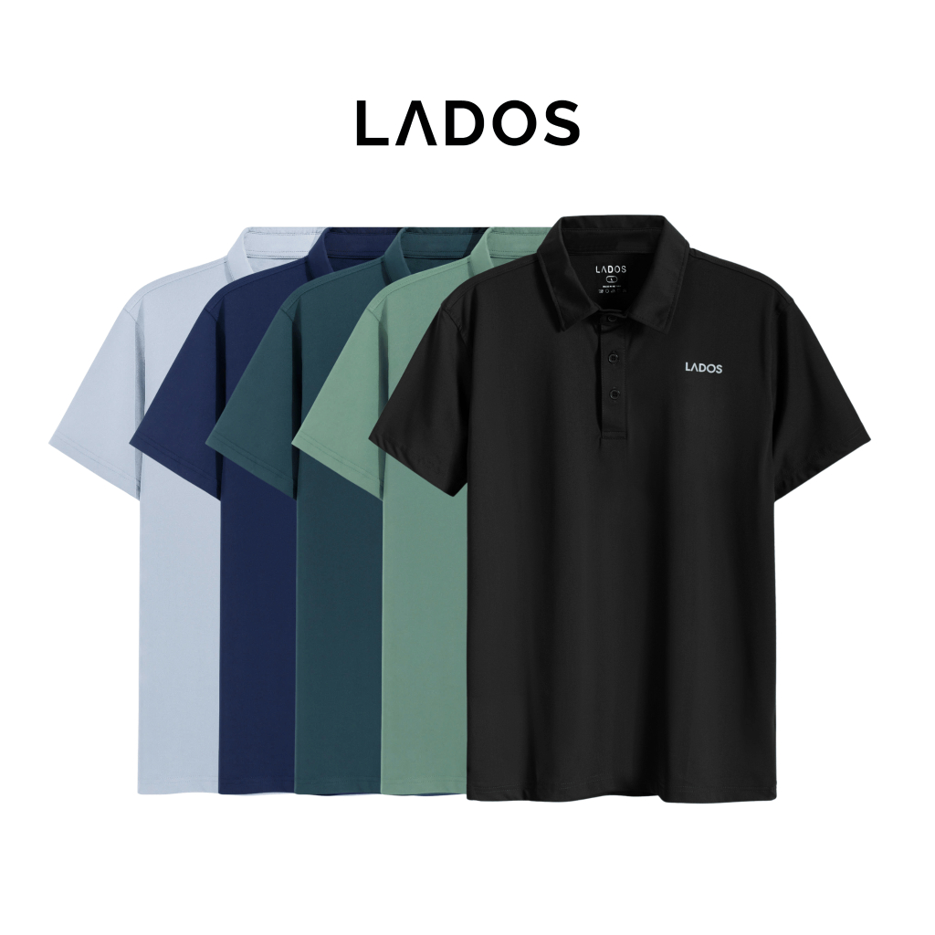 Áo thun polo nam thể thao LADOS - 9080 có cổ bẻ, vải thun lạnh, phông rộng