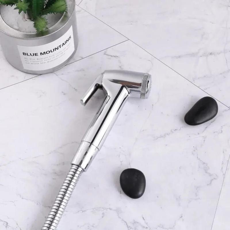 (COMBO 2) BỘ VÒI XỊT BỒN CẦU INOX CAO CẤP - Đủ Bộ Dây 1M2, Lắp Đặt Tiện Lợi