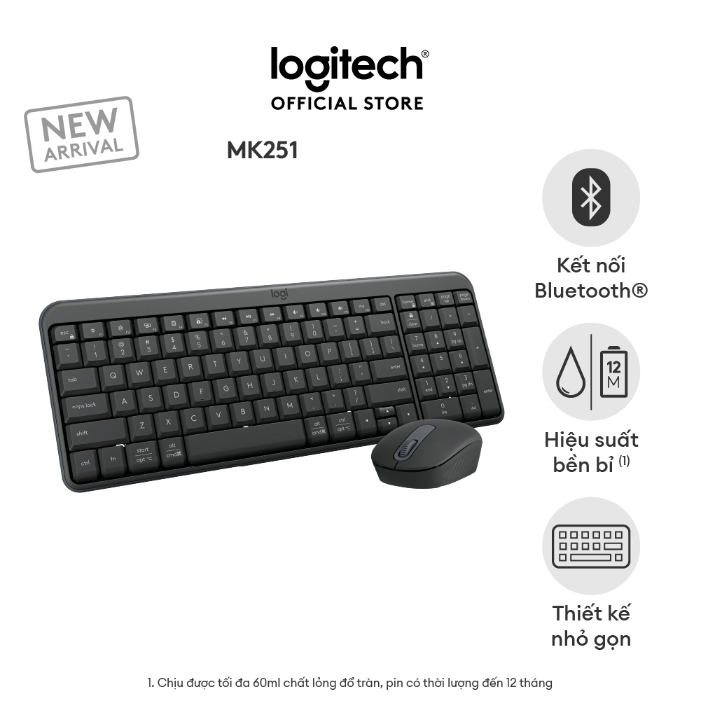 Combo bàn phím chuột Logitech MK251