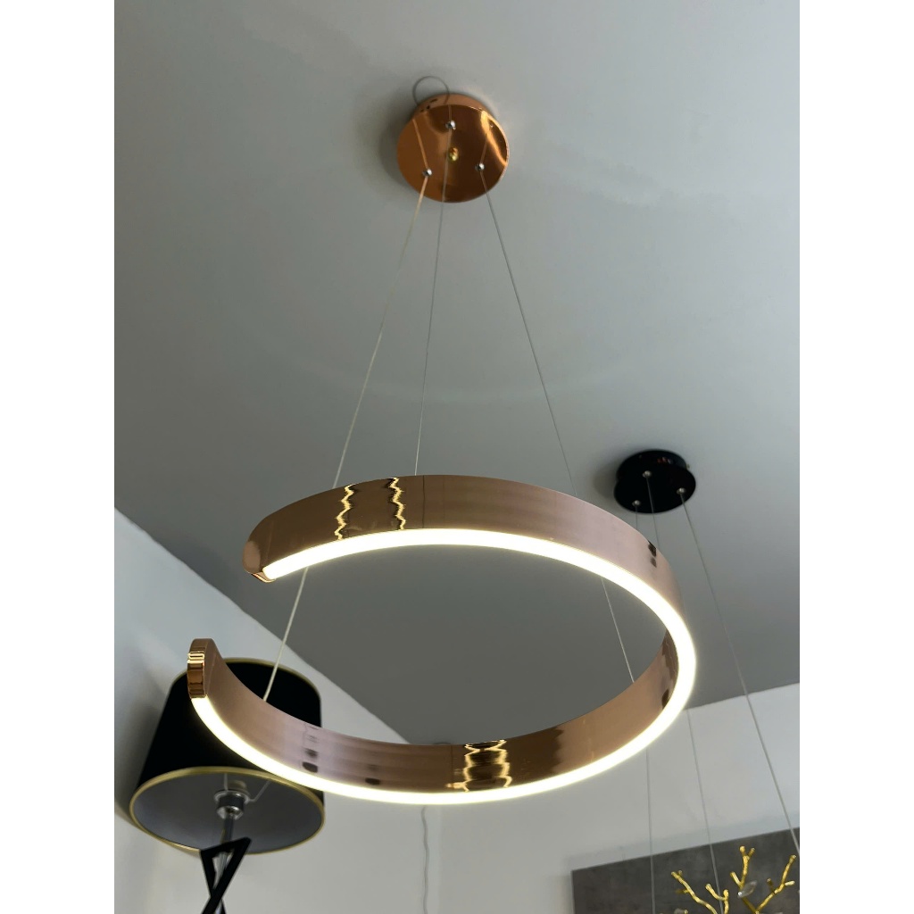 Đèn thả chữ C EVA 2308 3 chế độ ánh sáng trang trí phòng khách, bàn ăn, phòng ngủ phong cách Bắc Âu BH 12 tháng