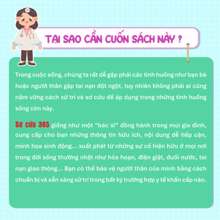 Sách - Sơ Cứu 365 - Cẩm Nang Sơ Cứu Toàn Diện Giải Quyết Tình Huống Khẩn Cấp