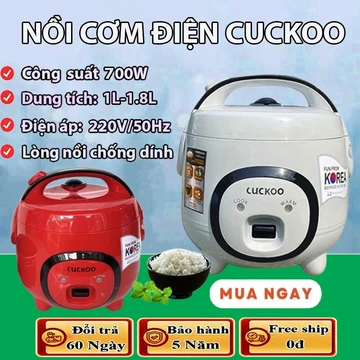 [CHÍNH HÃNG] Nồi Cơm Điện Cuckoo Dung Tích 1L -1.2L- 1.8L Lòng Siêu Dày Chống dính, Nồi Cơm Điện Tử, Nồi Cơm Điện Mini