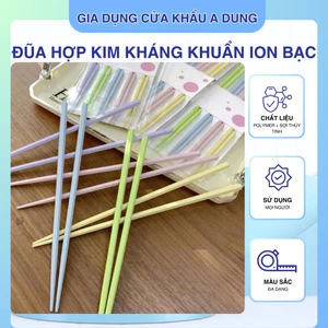 Đũa Hợp Kim Kháng Khuẩn Nhiều Màu Chống Mốc Kháng Khuẩn - Đũa Ăn Gia Đình