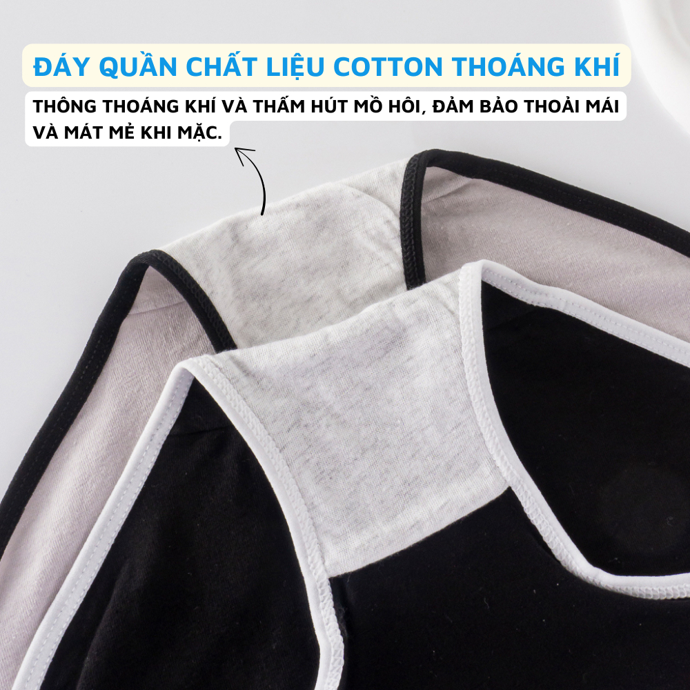 [ Xả Hàng ] Quần lót nữ cotton co dãn cạp vừa - Quần chip nữ đáy may kháng khuẩn ZANABRA L8822