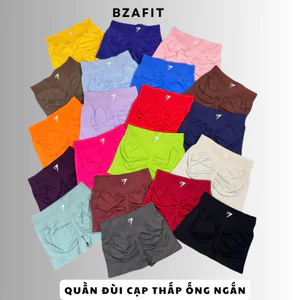 Quần Đùi Tập Gym,Yoga Cạp Thấp Chun Mông GB,Chất Liệu Dệt Kim 10% Elast Cao Cấp GB132
