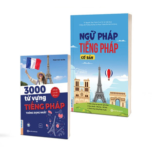 Sách - Combo 3000 Từ vựng và Ngữ Pháp Tiếng Pháp cho người mới bắt đầu