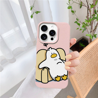Ốp Lưng iPhone TPU Hoạ Tiết Da Mềm Vịt Sofa Chống Sốc, Bảo Vệ Camera -iP 7/8/X/XS/11/12/13/14/15/16/17/Plus/Pro/Max/Air