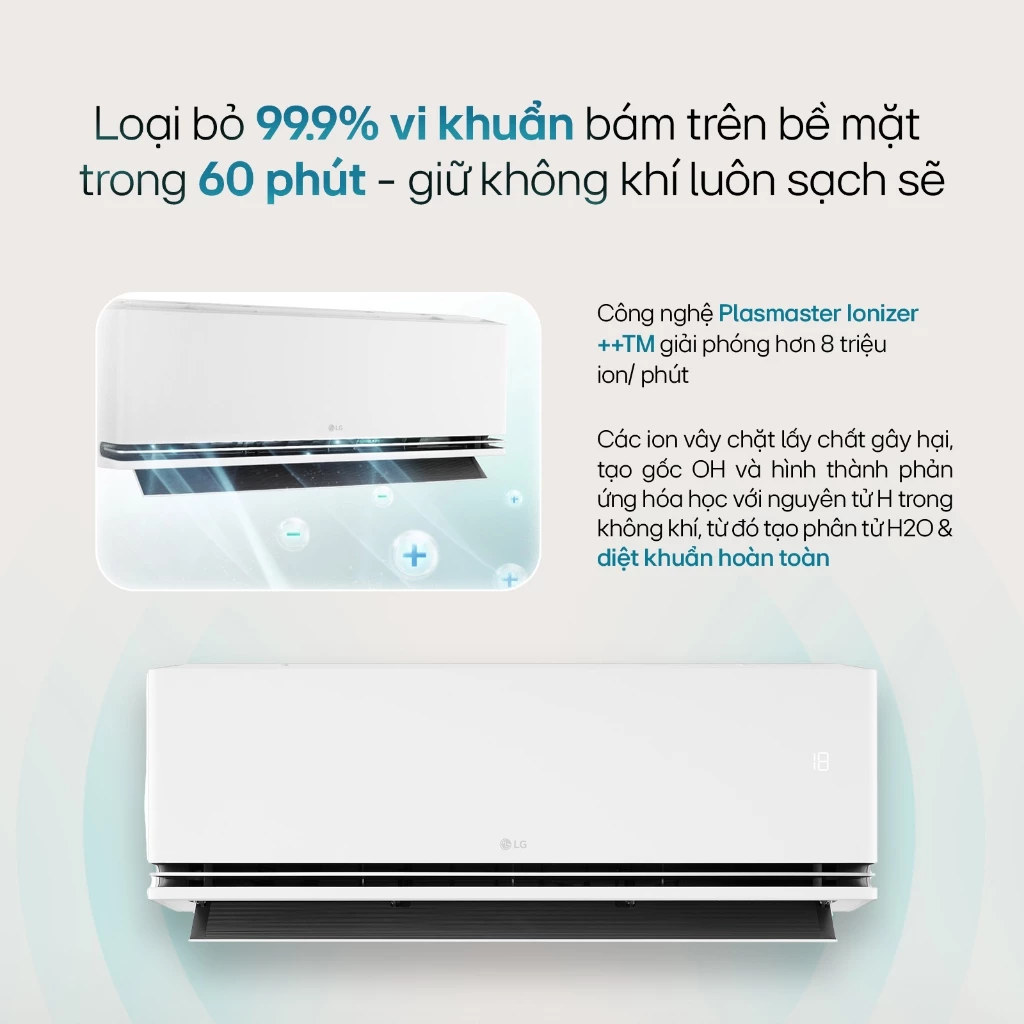 [Chỉ giao miền Bắc] IDH12M1 - Điều hòa LG DUALCOOL™Inverter AI Air 2 chiều 12.000 BTU (1.5HP) IDH12M1