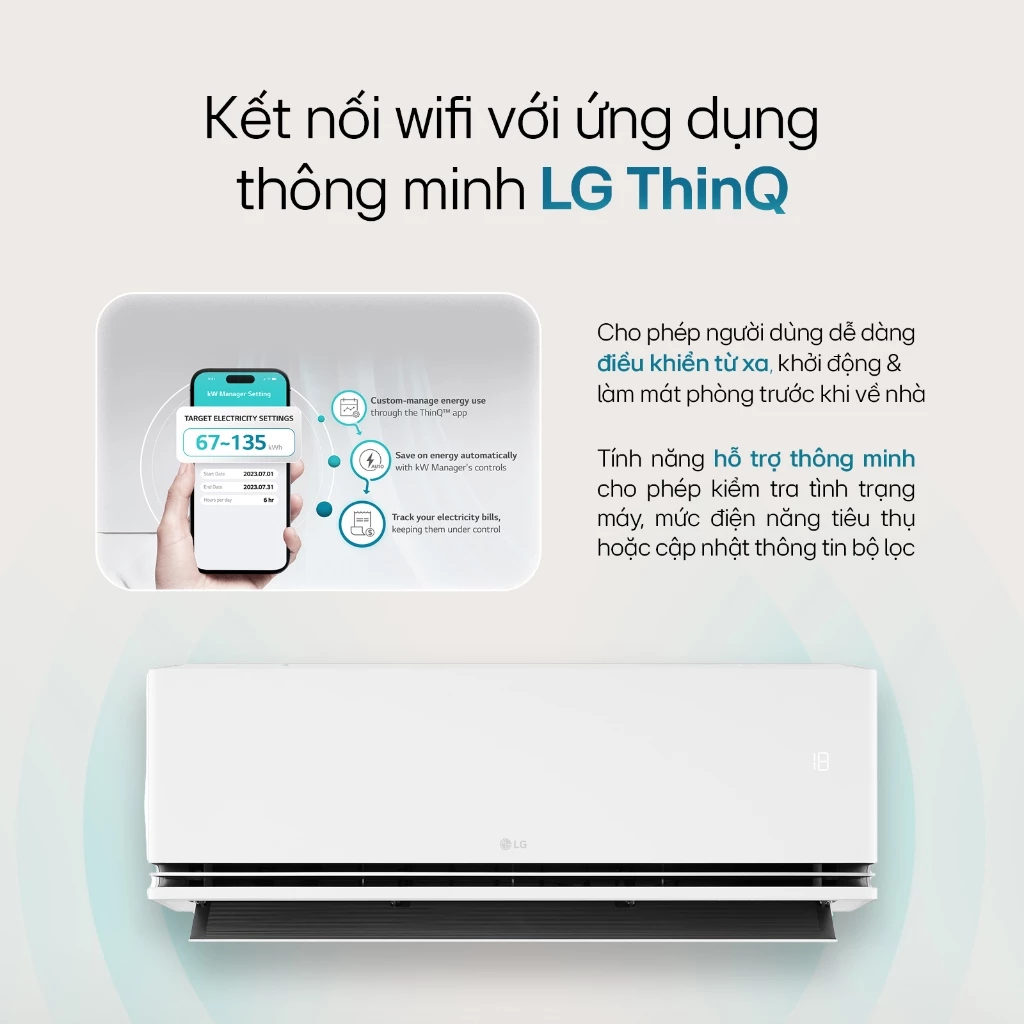 [Chỉ giao miền Bắc] IDH12M1 - Điều hòa LG DUALCOOL™Inverter AI Air 2 chiều 12.000 BTU (1.5HP) IDH12M1
