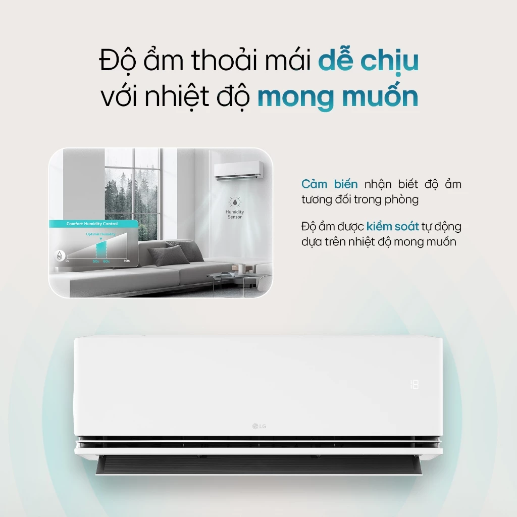 [Chỉ giao miền Bắc] IDH12M1 - Điều hòa LG DUALCOOL™Inverter AI Air 2 chiều 12.000 BTU (1.5HP) IDH12M1