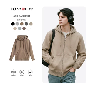Áo Khoác Nỉ Hoodie Zip Form Unisex Vải Nỉ Chân Cua Dày Dặn Thoáng Mát 40004135 - TOKYOLIFE