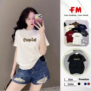 Áo Thun Nữ Thêu Chữ Cupid FMSTYLE SHOP – Vải Cotton Mát, Phối Outfit Cực Xinh, Dễ Phối Đồ 25091441