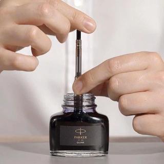 Mực Parker Cao Cấp Dùng Cho Bút Máy Tiểu Học Màu Đen Dung Tích 57ml, Nhanh Khô, Không Bị Đóng Cặn.