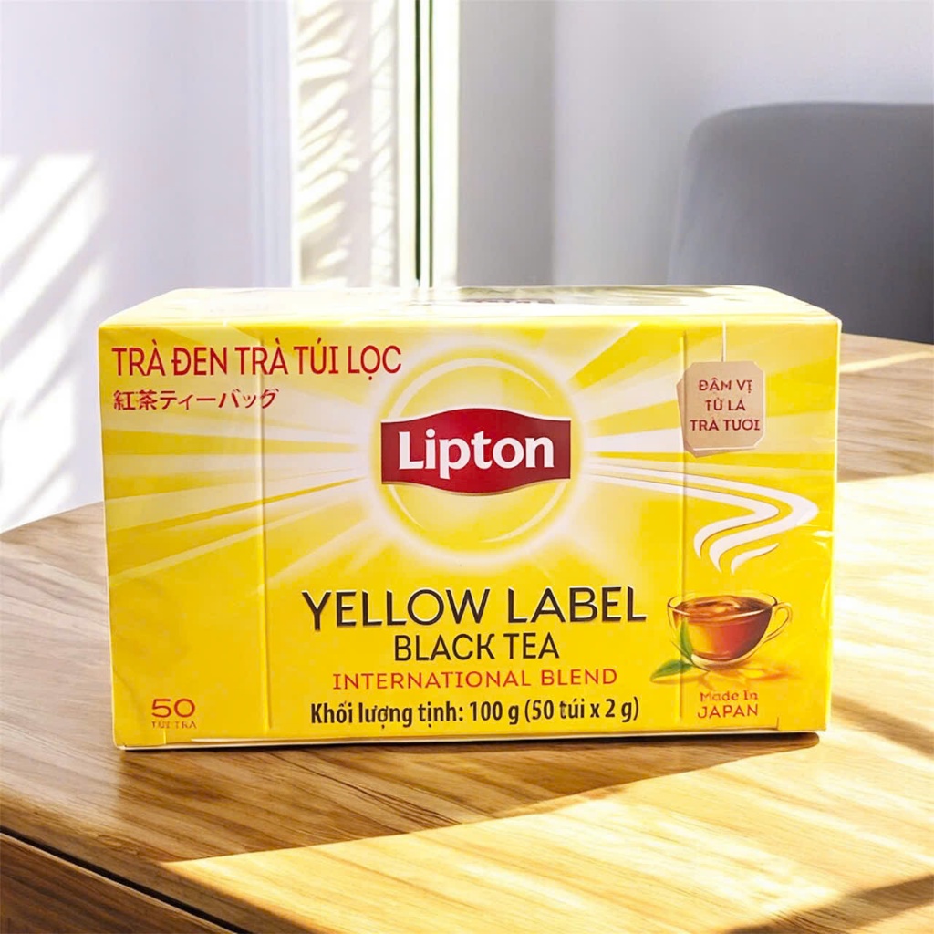 Trà Lipton Nhãn Vàng Túi Lọc Trà Đen Đậm Vị Từ Lá Trà Tươi | Shopee ...