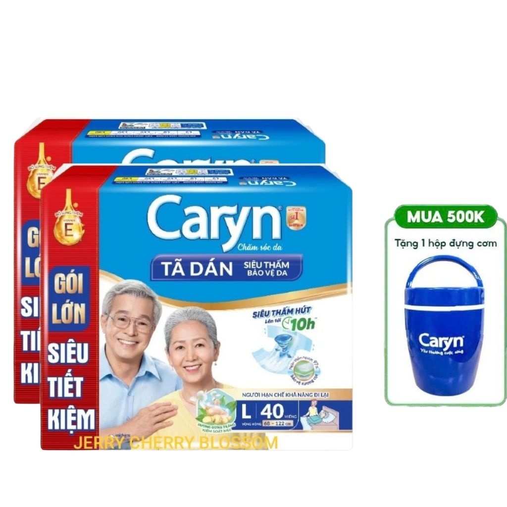combo 2 gói TÃ DÁN Caryn M40, L40 miếng