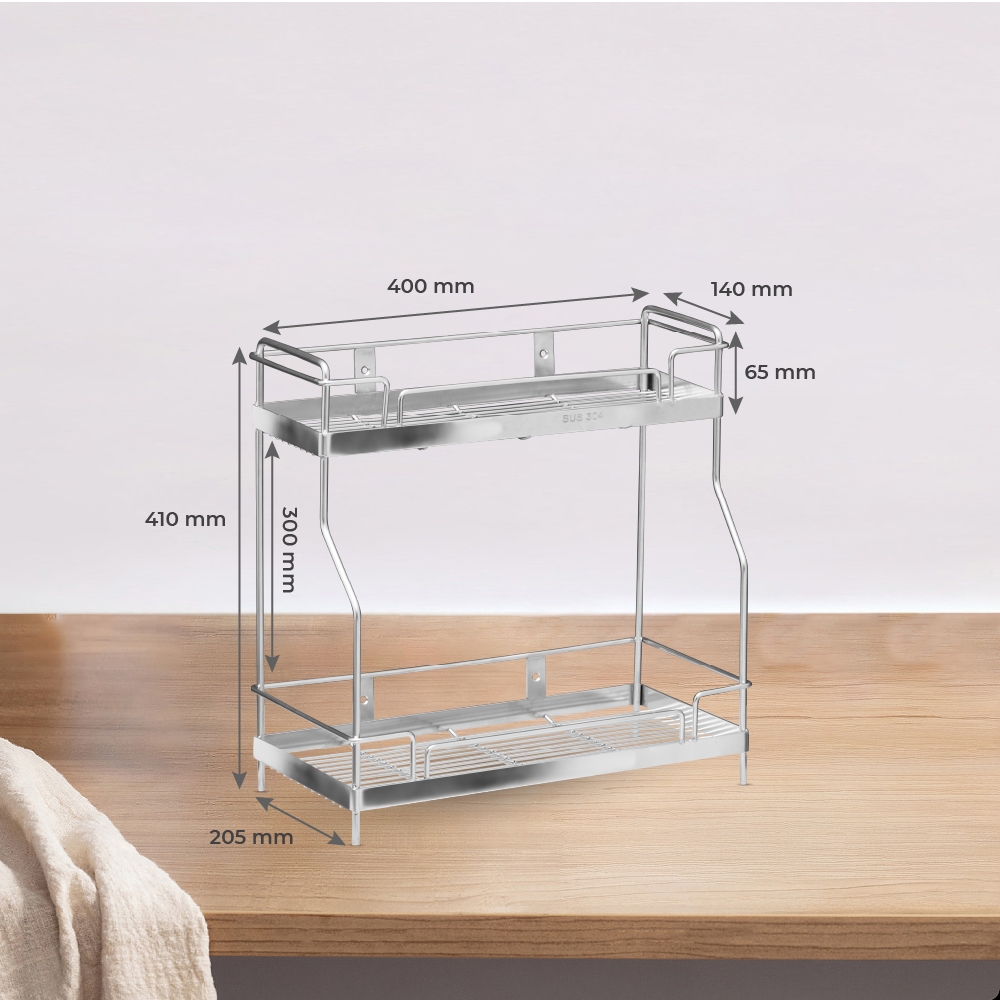 [HỎA TỐC] Kệ đa năng Deli La QUI PHÚC, inox 304 cao cấp, không gỉ, tiện dụng, kệ gia vị nhà bếp
