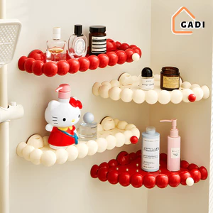 Kệ Nhà Tắm Để Đồ Đa Năng Gắn Tường GADI Nhựa PP Cao Cấp, Giá Treo Tường Đựng Mỹ Phẩm Chịu Lực Tốt