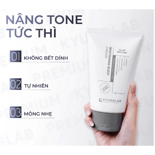 Kem Body dưỡng nâng tone KyungLab Whitening Cream 250ml