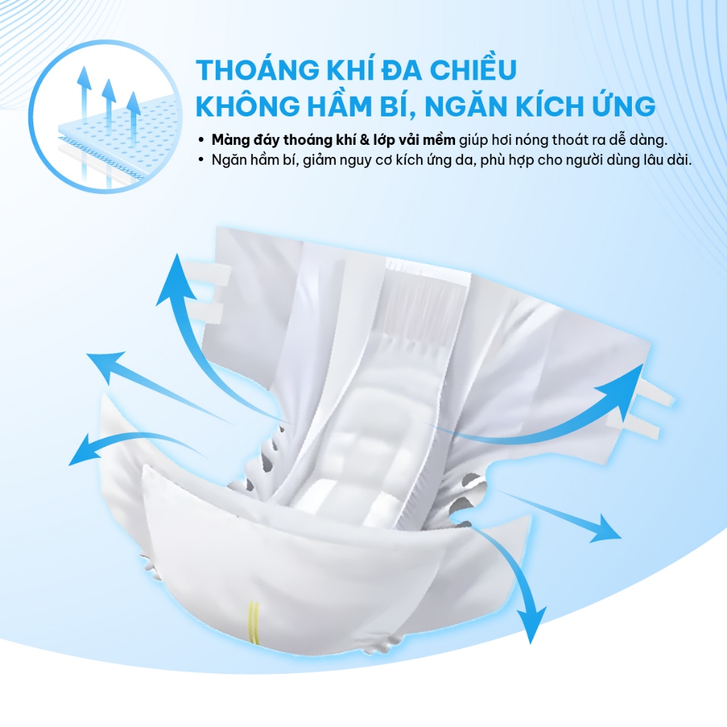 Tã Quần Người Lớn Casoft – Siêu Thấm Hút, Chống Tràn Kép, Thoáng Khí Đa Chiều Size XL x10-20 miếng