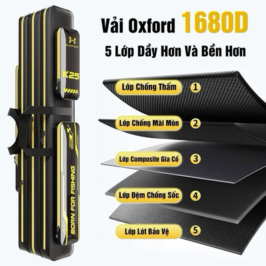 Túi Đựng Cần , Bao Đựng Cần Câu K25 Hàng Cao Cấp