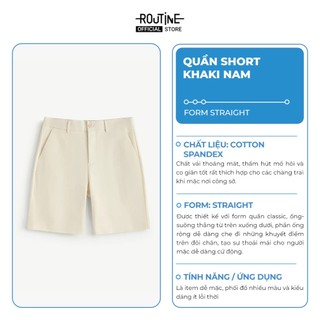 Quần Short Kaki Nam Form Straight - Routine 10S25PSH003
