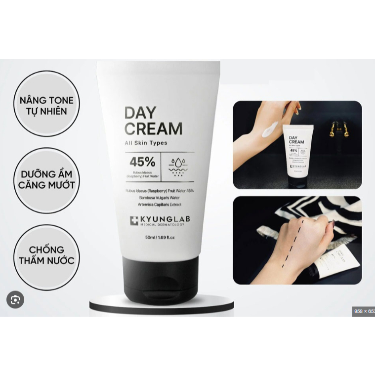 [ĐẠI LÝ CHÍNH HÃNG]Kem ngày Kyunglab Day Cream,kem dưỡng trắng da nâng tone giúp da sáng mịn tự nhiên 50ML