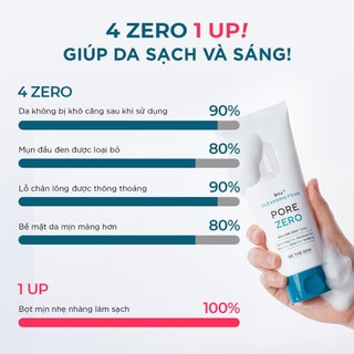 [KOL] Sữa Rửa Mặt Làm Sạch Sâu Giảm Bã Nhờn Pore Zero + Cleansing Foam BETHESKIN 150g
