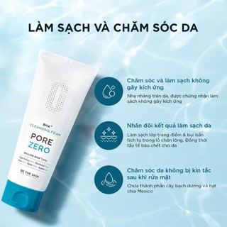 [KOL] Sữa Rửa Mặt Làm Sạch Sâu Giảm Bã Nhờn Pore Zero + Cleansing Foam BETHESKIN 150g