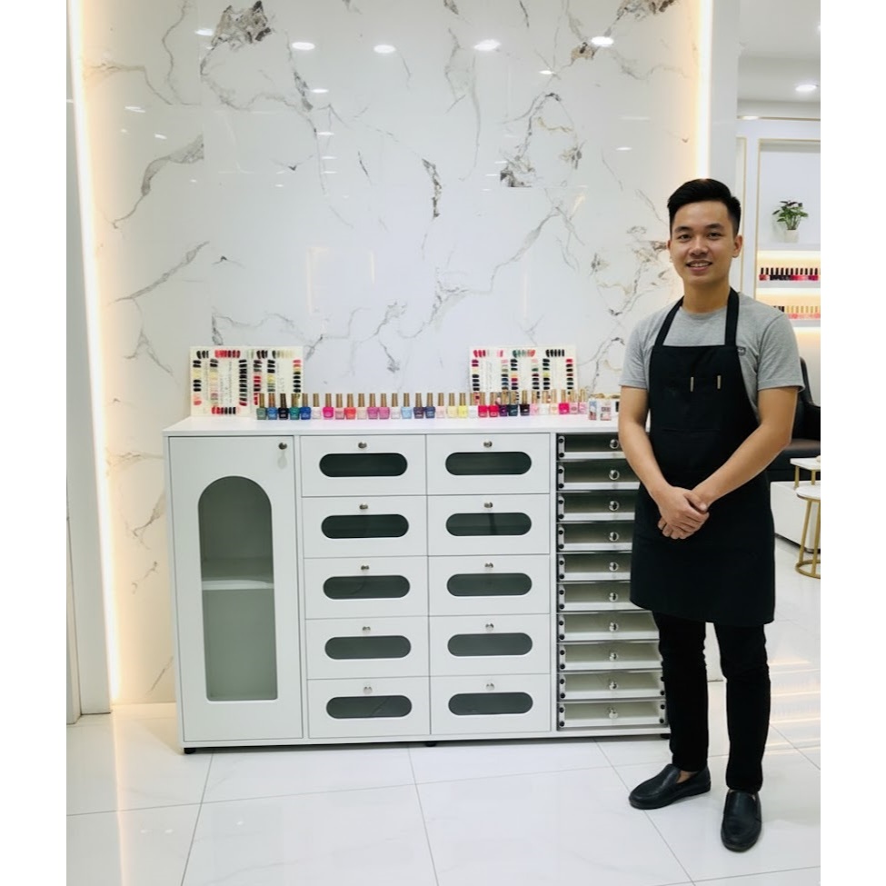 Tủ đựng dụng cụ, sản phẩm cho tiệm nail spa đa dạng kích thước mẫu mã