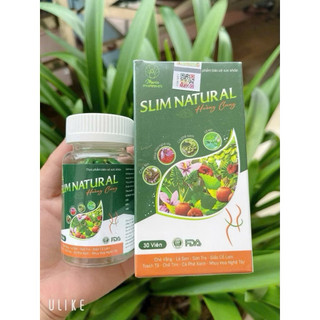 [Mẫu Mới] TPBS Viên uống giảm cân Slim Natural Hoàng Cung Hộp 30viên