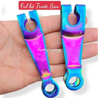 Càng thắng xe máy kiểu Zin Titan ful bộ trước sau gắn cho xe Dream Wave Sirius RS RSX Blade xe số caoduongracing