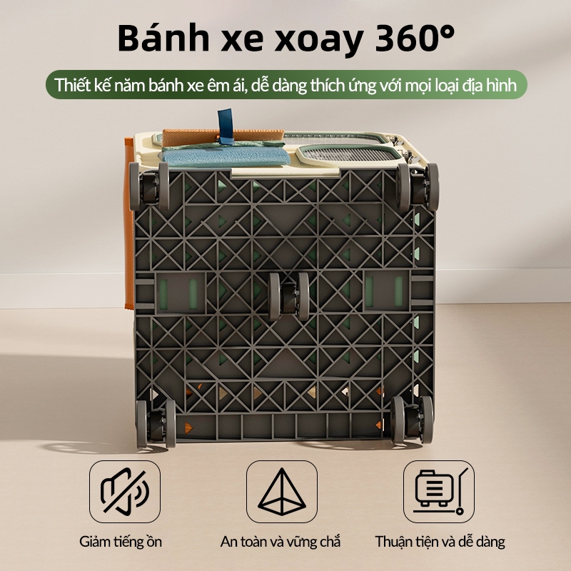 Balo thú cưng đa năng Cutepet- 4 trong 1, có thể tháo rời thành vali kéo cho thú cưng, thông thoáng 360°