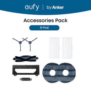 eufy by Anker C20 Omni Robot Vacuum Accessories Main Rolling Brush, Filter, Side Brush, Mop Pad, Dustbag