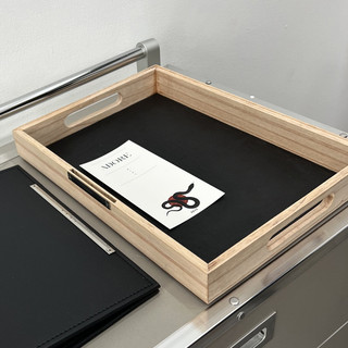 Khay Minibar Kèm Menu Khắc Logo | ADOR, Khay Amenities Bằng Gỗ, Khay Minibar Khách Sạn Bằng Gỗ Tự Nhiên