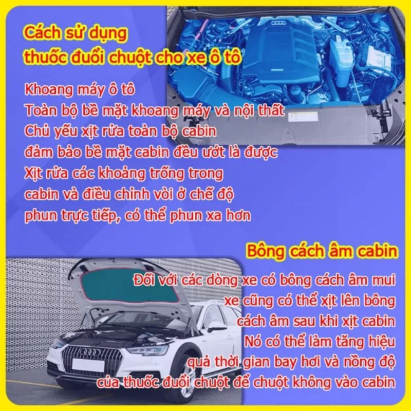 Xịt Đuổi Chuột 500ml Công Nghệ Đức - Chiết Xuất Thiên Nhiên Tính An toàn Xua Đuổi Chuột, Gián [Kèm Vòi Xịt]