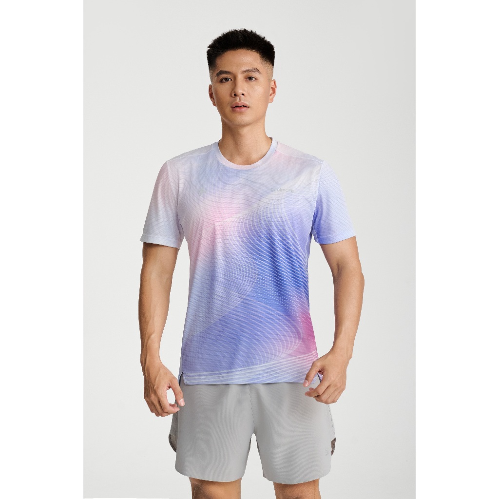 [MUA 3 GIẢM 30%]Áo Thun nam TShirt thể thao chạy bộ Airflow Luman Wave siêu nhẹ, thấm hút, thoáng khí Coolmate