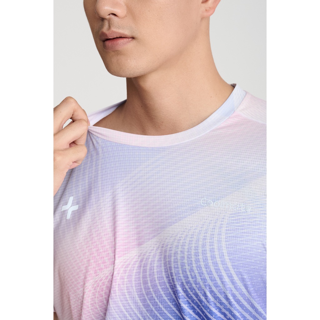 [MUA 3 GIẢM 30%]Áo Thun nam TShirt thể thao chạy bộ Airflow Luman Wave siêu nhẹ, thấm hút, thoáng khí Coolmate