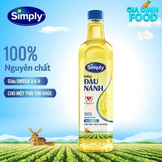 Dầu đậu nành tốt cho tim Simply 1L/2L