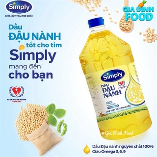 Dầu đậu nành tốt cho tim Simply 1L/2L