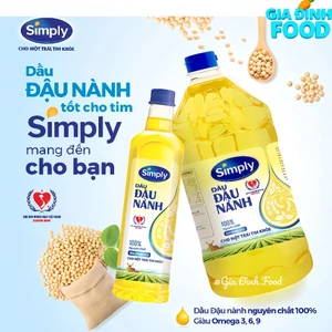 Dầu đậu nành tốt cho tim Simply 1L/2L