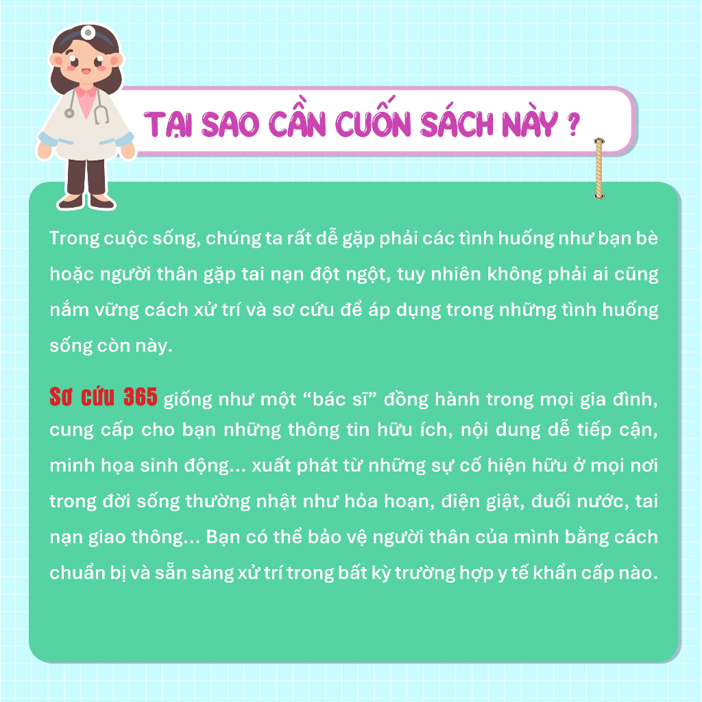 Sách - Sơ Cứu 365 - Cẩm Nang Sơ Cứu Toàn Diện Giải Quyết Tình Huống Khẩn Cấp - Nhà Xuất Bản Tri Thức