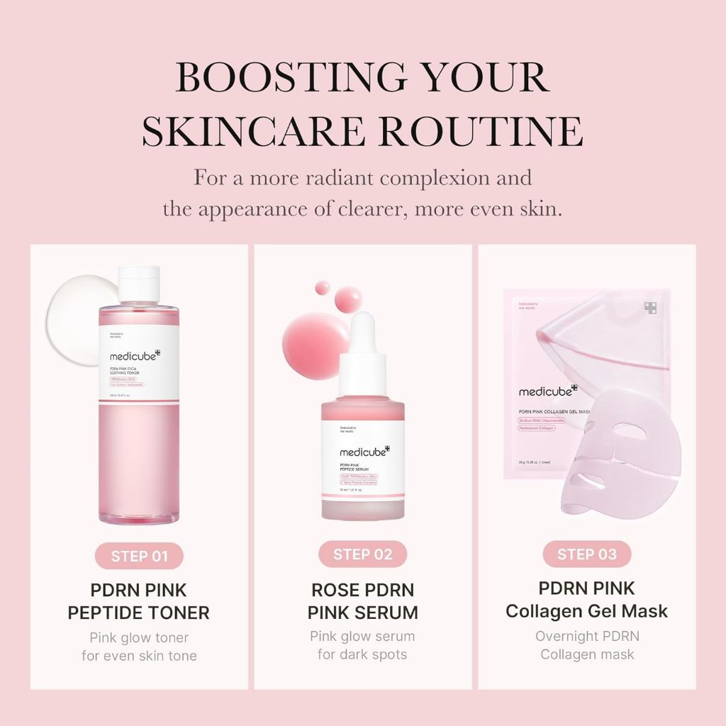 Nước Hoa Hồng Làm Dịu Da MEDICUBE PDRN Pink Cica Soothing Toner 250ml