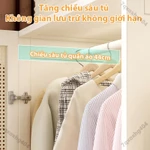 【Bảo hành trọn đời】tủ quần áo tủ gỗ 4 cánh Áo Lắp Ghép Tủ quần áo lớn đa năng tủ treo quần áo tủ áo quần，Dễ Lắp Ráp — ảnh 5