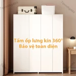 【Bảo hành trọn đời】tủ quần áo tủ gỗ 4 cánh Áo Lắp Ghép Tủ quần áo lớn đa năng tủ treo quần áo tủ áo quần，Dễ Lắp Ráp — ảnh 4